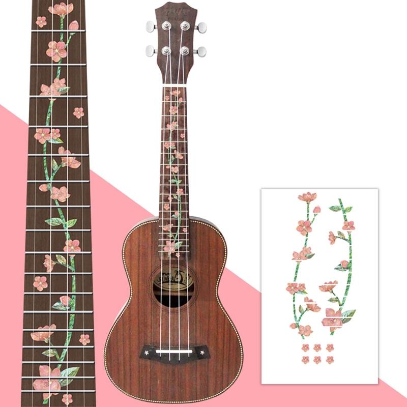 23inch Ukulele Fretboard Sticker Guitar Inlay Sticker Thin Inlay Sticker Fretboard Decals Marker for Guitar Bass Ukulele