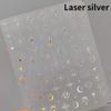 1pcs 5D Star Moon Nail Stickers Pink Retro Bronzing Nail Art Sticker Decorations Decals DIY Adhesive Slider Accessories