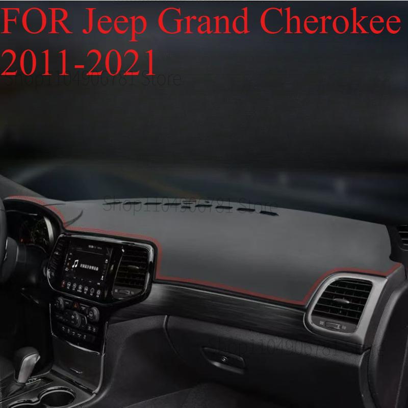 FOR Jeep Grand Cherokee 2011- Car Dash Mat Dashmat Dashboard Mat Cover Sun Shade Dash Board Cover Carpet Accessories