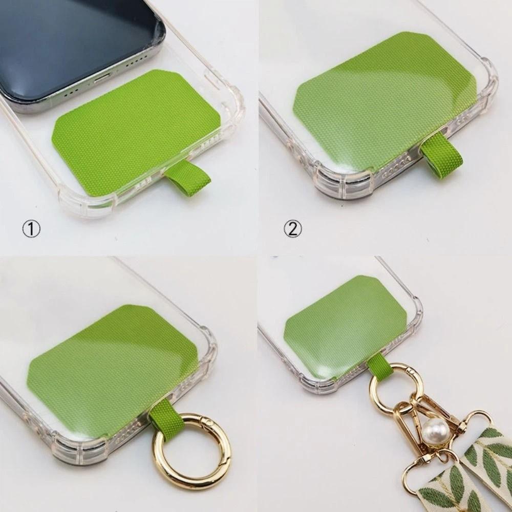 Wide Cloth Phone Antilost Lanyard Pearl Pendant Long Phone Strap Crossbody Phone Lanyard For Women