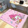 1pc My Melody Floral Pink Rug-Cute Cartoon Decor for Home Office, Outdoor Carpet Gift Ideaz189