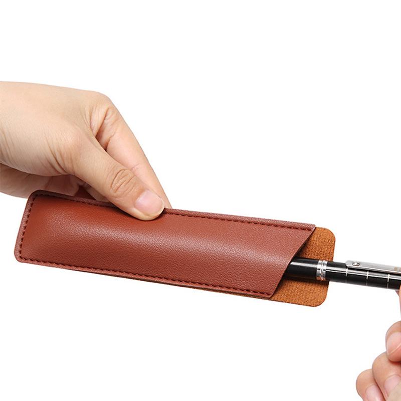 Pu Leather Pencil Case School Pen Storage Bag Cute Pen Case Gel Pen Case