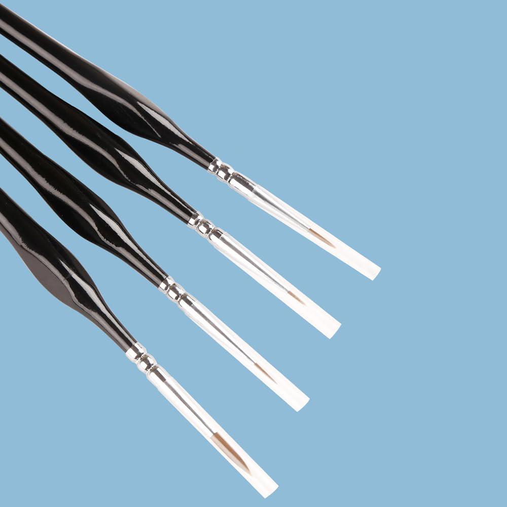 Pędzle artystyczne malarskie precyzyjne do szczegółów 11 sztuk