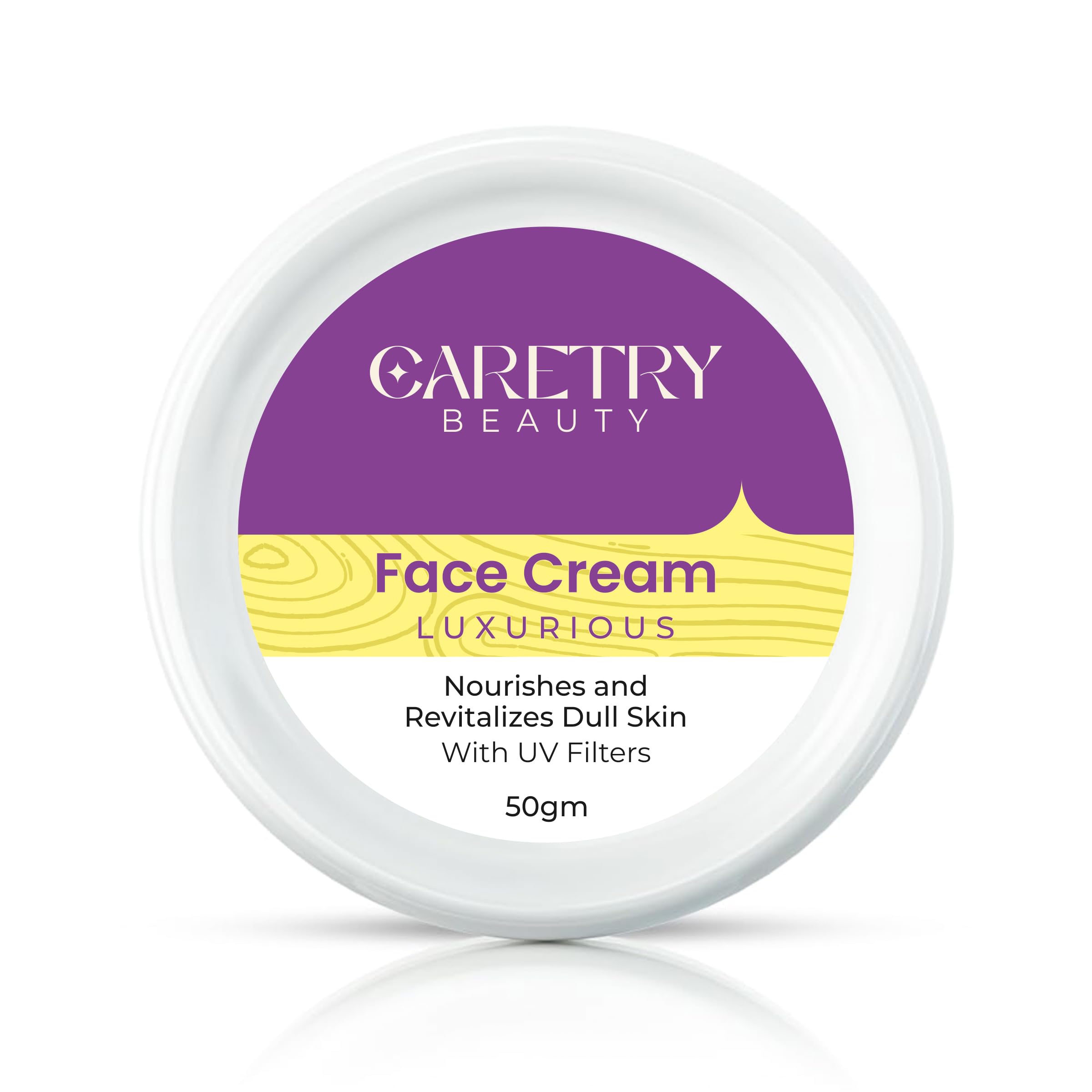 Caretry Beauty Легкий увлажняющий крем для лица - 50 г | Некомедогенный крем для лица для женщин, для ежедневного использования | Легкий и увлажняющий крем для лица