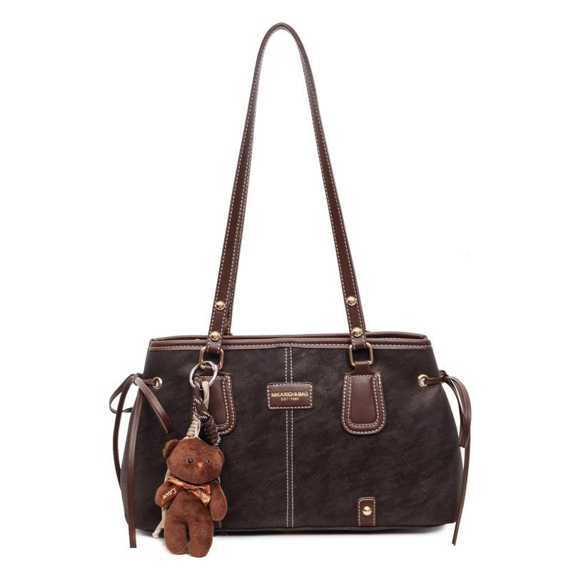 

Корейская версия ретро сумка-тоут женская 2025 зима новая повседневная универсальная на плечо под мышку сумка премиум-класса no pendant