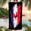 France National Football Team Beach Towel Soft Microfiber Summer Towel Quick Dry Absorbent Towel for Beach Swimming Pool Travel