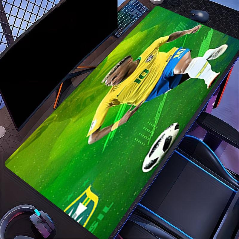 Neymar Jr Druck Mauspads, für Tastaturauflage Laptop PC Matte für Büro Heimgebrauch, Schreibtischdekoration, Perfektes Geburtstagsgeschenk für Gamer