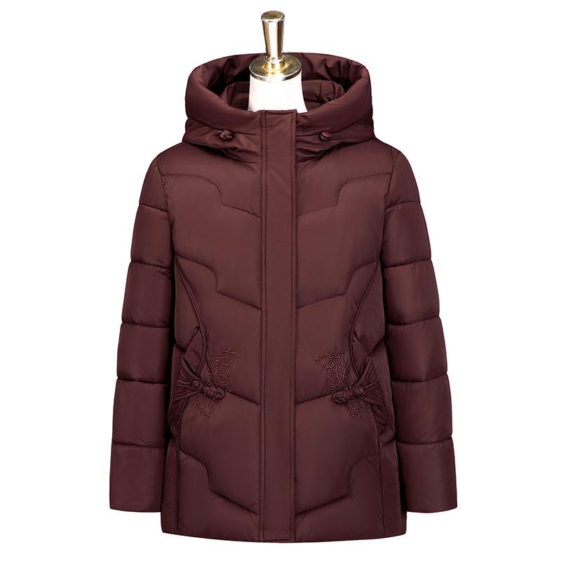 High-end mother down jacket women's medium and long models, new models for middle-aged and elderly, thickened warm and cold-proof winter jacket