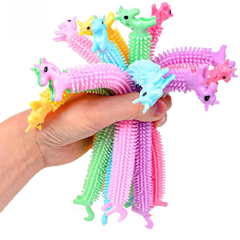 Lala Le Decompression Unicorn TPR Rubber Noodles Bracelet Toys