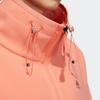 Adidas Solid Color Drawstring Embroidered Jacket Women Outerwear Coral-Pink HZ0247