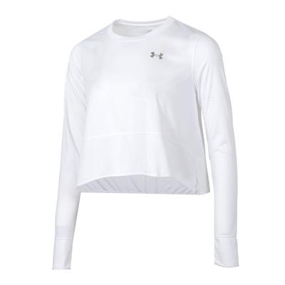 Casual Soft Comfortable Breathable Long Sleeve T-Shirt Women Tops White 1387252-100