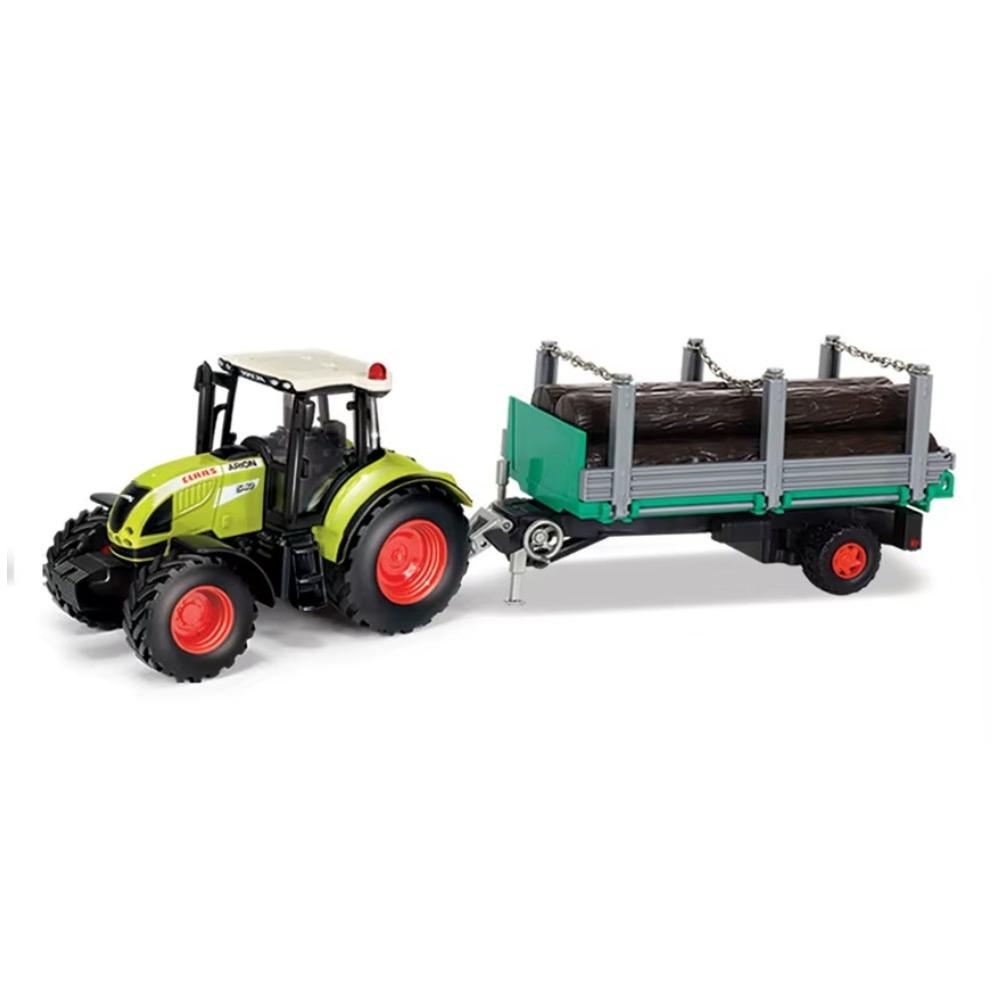 1/32 Claas Tractor Front Loader Transport Agricultural Truck RMZ City Toy Car Farm Model Diecast Miniature Gift for Boy Children