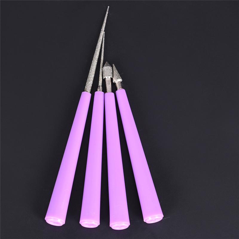 4ks Perlový Sklenený Korálik Výstružník Otrep Korálkovací Otvor Zväčšovač Nástrojová Sada DIY