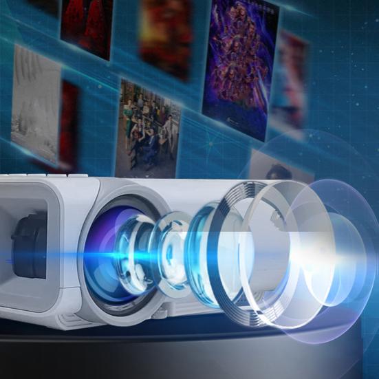 YG530 Mini LED Control Manual Focusing Projector Remote HDMI-compatible /USB/VGA/SD/AV Eye Protection Stereo