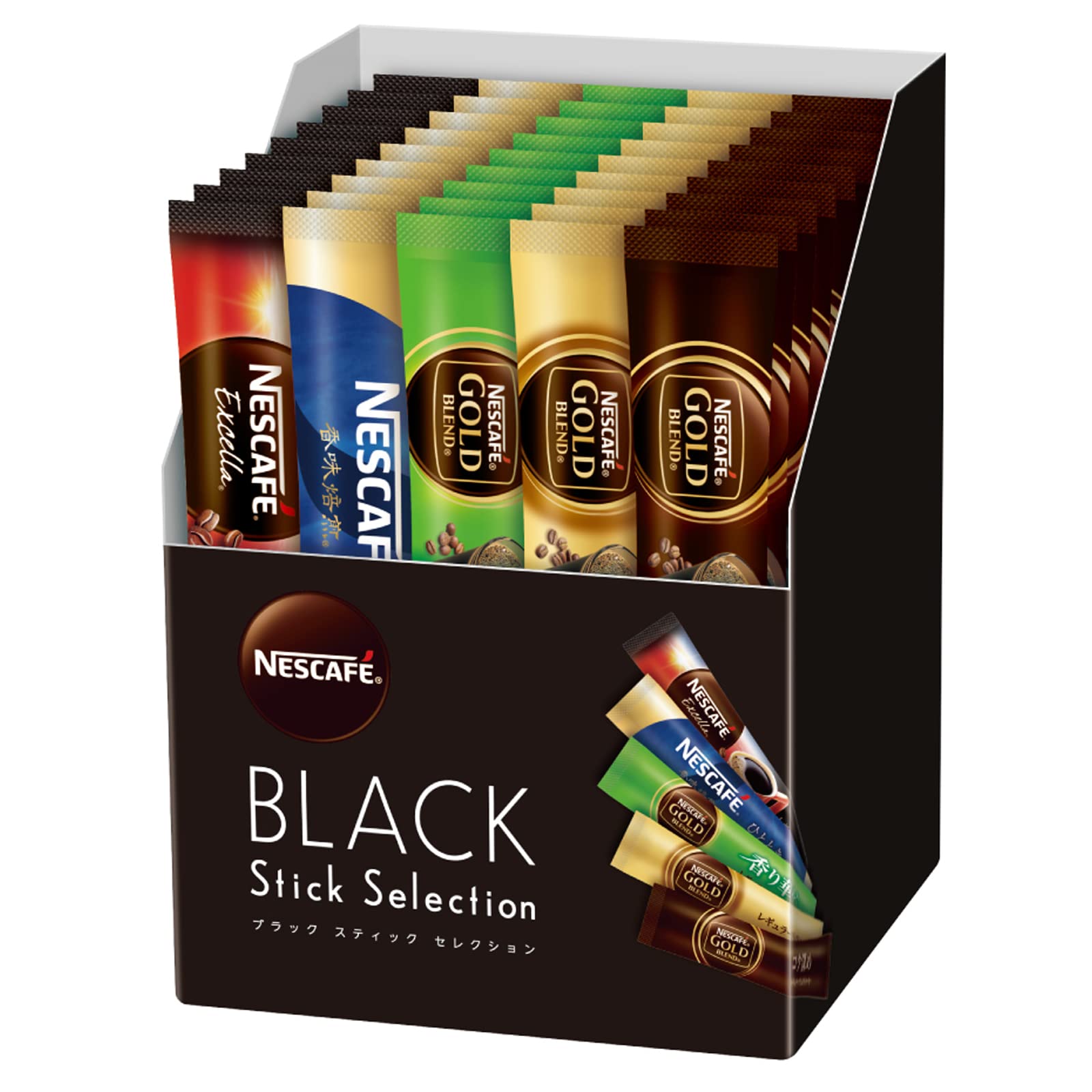 

Nescafe Regular Soluble Coffee Black Stick Black Stick Selection 45p [Drink Comparison] [5 Flavors]