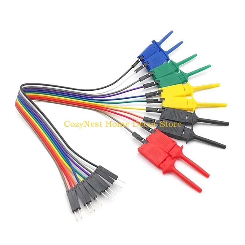 

92MF 20CM 10 Needle Cable Test Hook Clamp Set For Chips Connecting Testin 5 Colors Cable Clamp China Mainland