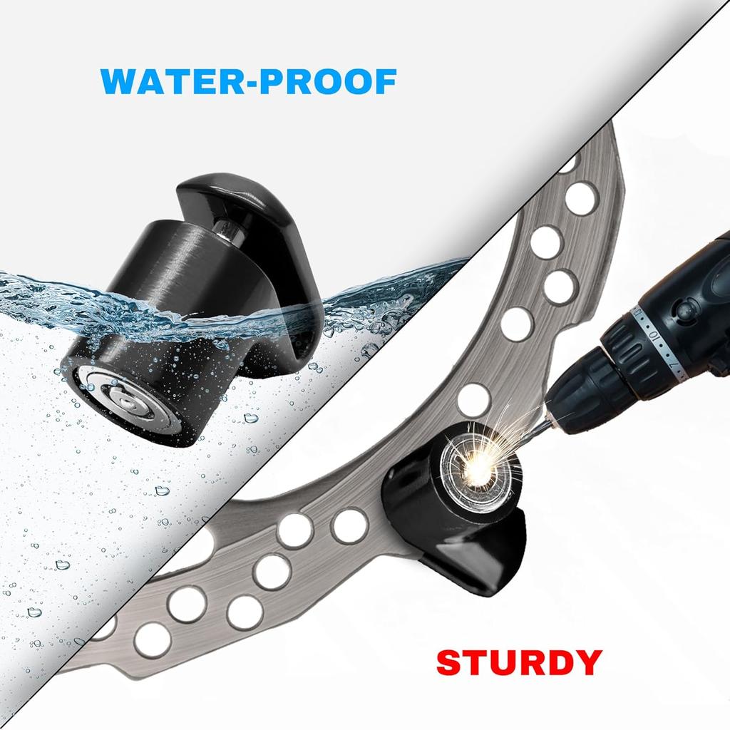Motorcycle Disc Brake Lock, Heavy Duty Anti-theft Security Lock for Electric Scooter, Bicycle, E-bike Wheel