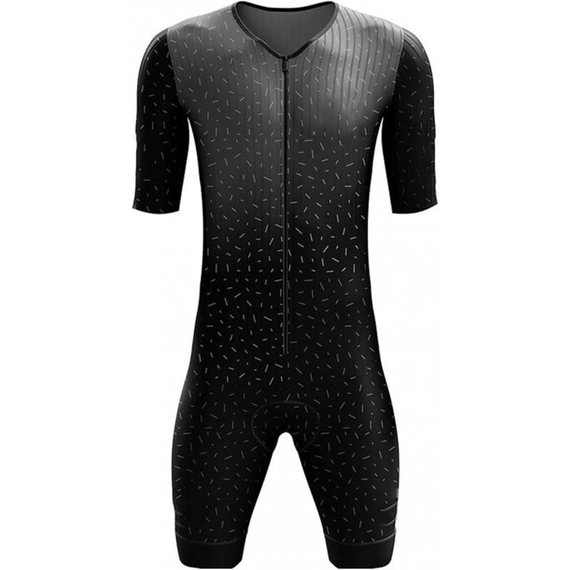 Herren Cycling Skin Suit Rennrad Zeitfahren Leistung Sommer Schnelltrocknend Kompressionspassform
