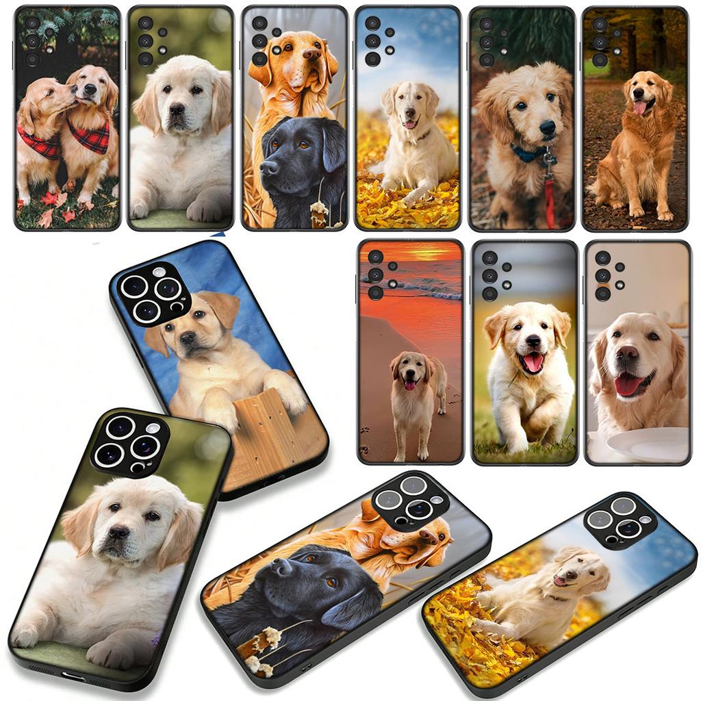 Phone Cover Cute Animal Golden Retriever Dog for Apple iPhone 17 16 11 Pro XS Max XR 6 7 8 Plus + 16E SE 2020 Air 5 8+ Case