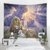 Löwe Tiger Dekoration Wandteppich Mandala Bohemian Hippie Wanddekoration Wandteppich Vorhang hängend Schlafzimmer Wohnzimmer