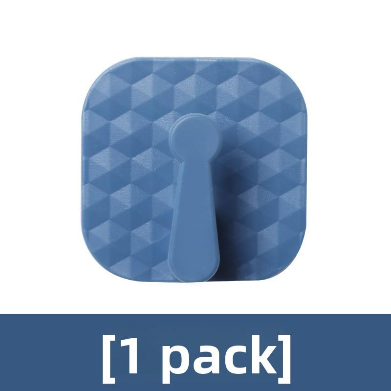 

Invisible Hooks, Super Strong Rear Door Coat Hooks, Bathroom and Kitchen Nail-free Cute Sticky Hooks, Schoolbag Hooks синий