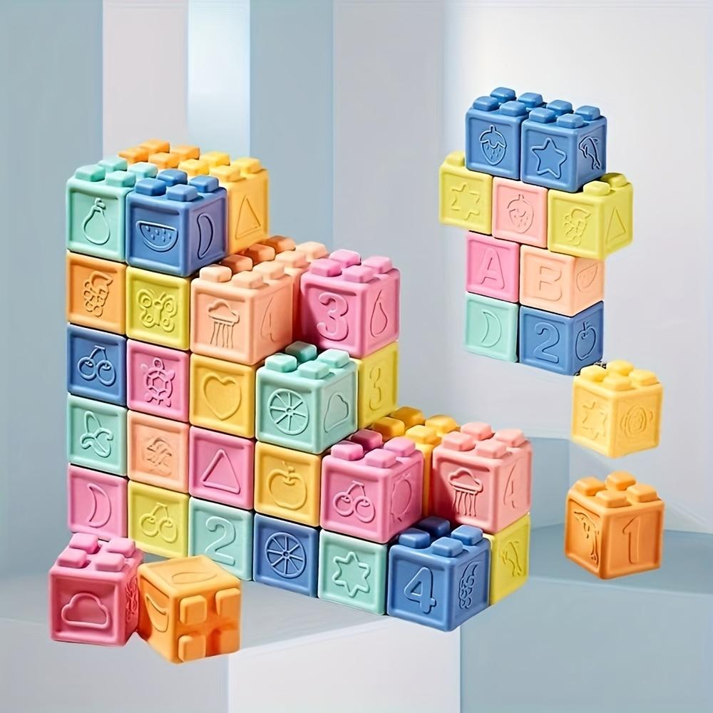 Stacking and sorting building block toys for infants and young children,  Playful Learning, Sorting Cubes, Skillbuilding Toys