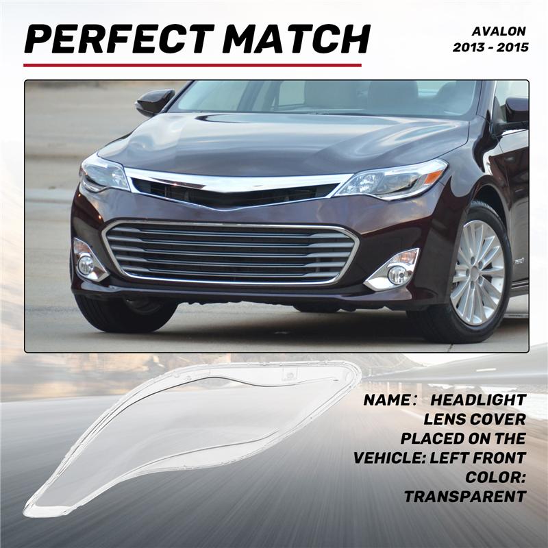 

Headlight Shell Lamp Shade Transparent Cover Headlight Headlamp Cover For Toyota Avalon 2013 2014 2015 Transparent Right