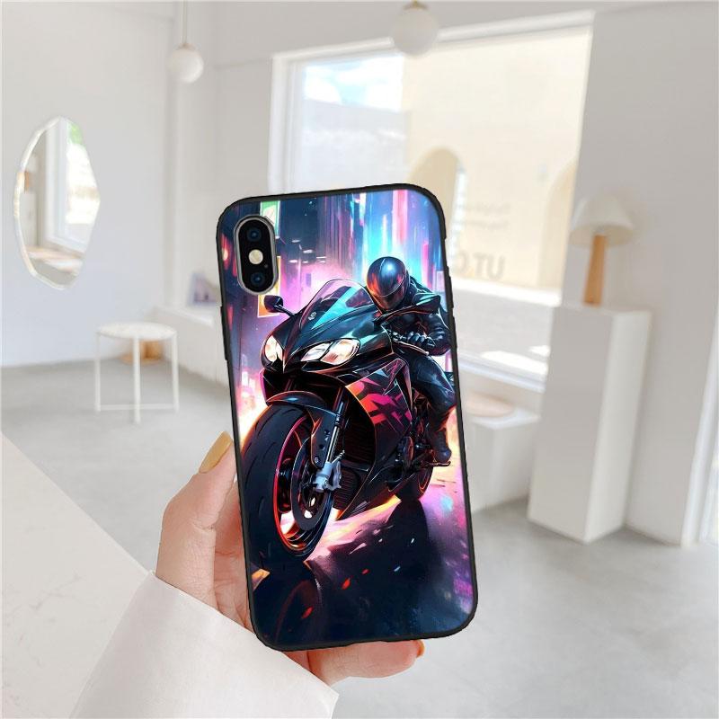 Motorcycle Racing Phone Case for Samsung Galaxy Note 8 9 10 20 S23 S24 S25 Ultra FE + Plus Edge Lite