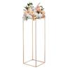 Wedding Flower Stand, 10PCS 80cm Column Flower Stand, Floral Stands with Metal Laminate, Gold Rectangular Floral Display Rack for Wedding, Party,