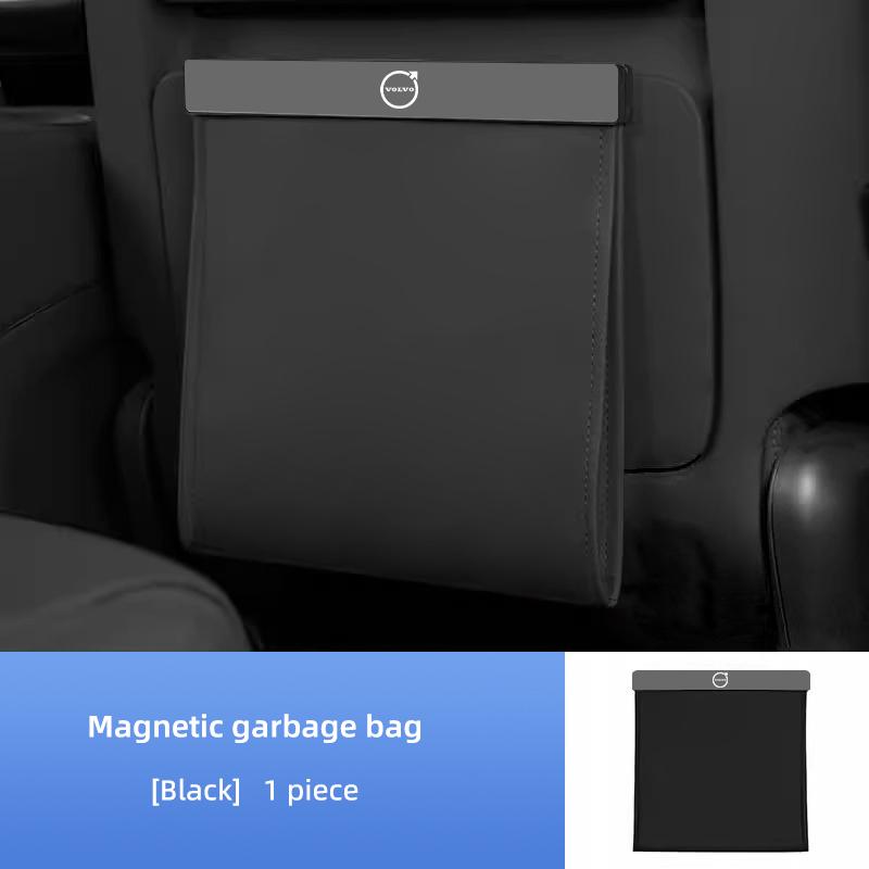 Magnetická odpadková taška na zadní stranu sedadla do interiéru auta Pro Volvo XC60 S60 V40 V50 V60 S80 S40 C30 AWD C70 S40 S60 S80 S90 T6 V