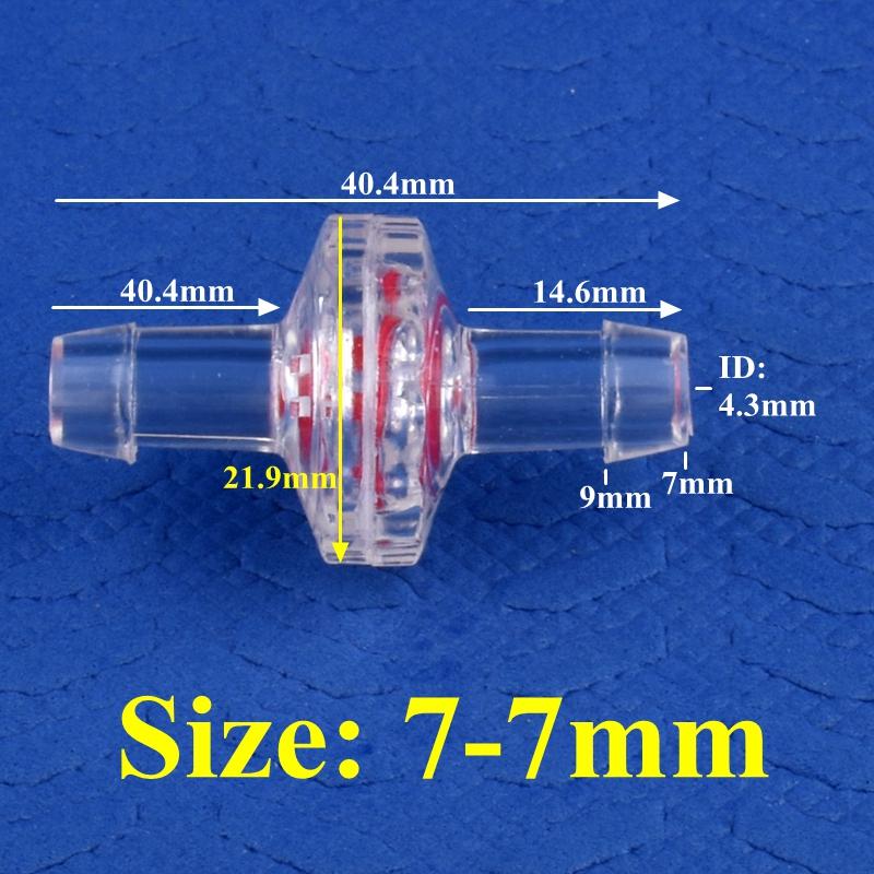 10 sztuk/partia GPPS przezroczysty zawór zwrotny akwarium zbiornik pompa powietrza zawór jednokierunkowy wąż nawadniający ogród zawór zwrotny złącze pagoda