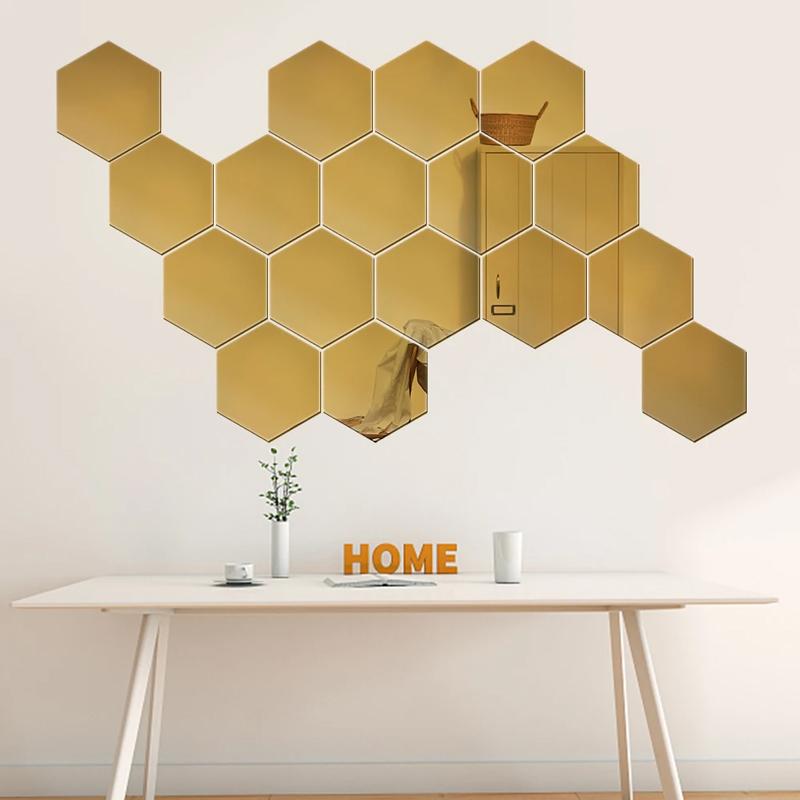 Mirror Wall Sticker for Living Room Bedroom Entryway Decorative Adhesive Vinyl Full-Length Body Image Reflecting Home Decor