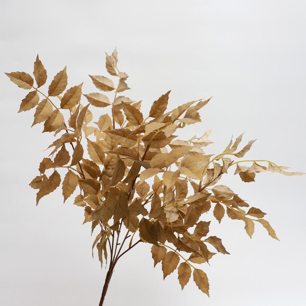 Simulation of green plant leaves, bundle of Lingxiao leaves, wedding bouquet set simulation leaf decoration
