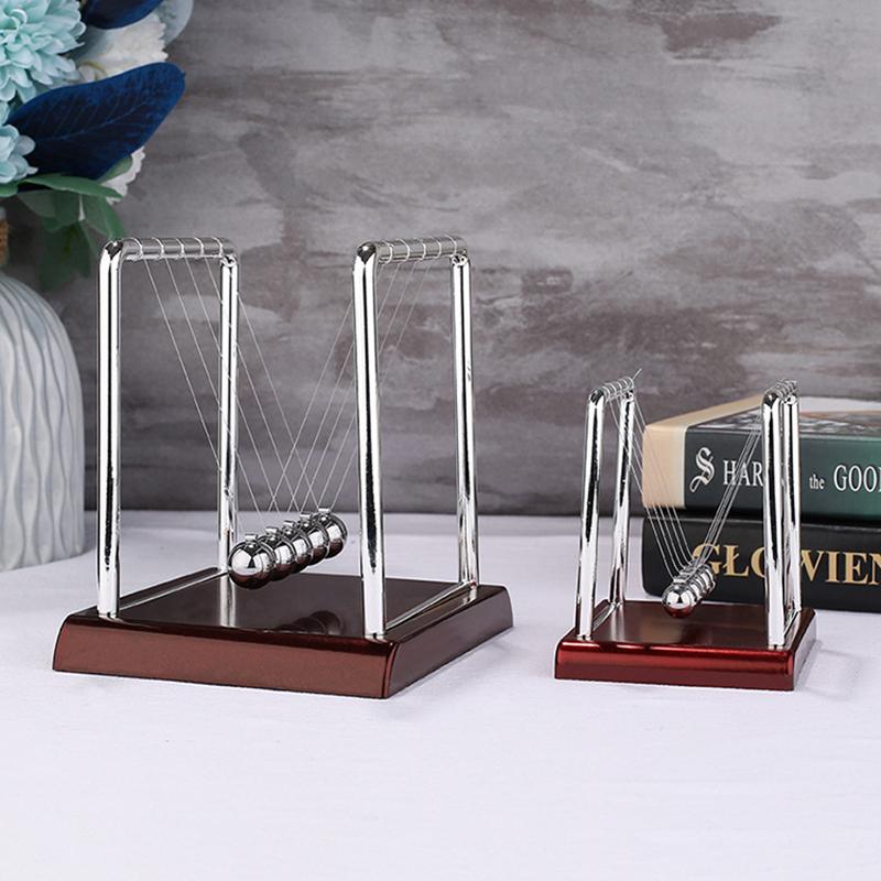 Metal Newton Pendulum Newton Cradle Balance Steel Balls Pendulum Ball Decor Home Decoration Physics Science Pendulum