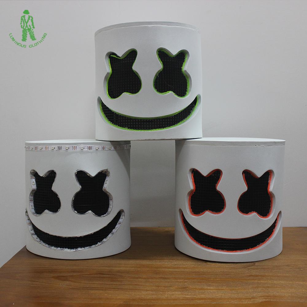 

Классический светодиодный светильник DJ Hat Косплей DJ Музыкальные маски Диско-бар Реквизит для вечеринки Хэллоуин Косплей Светодиодный светящийся полный головной убор