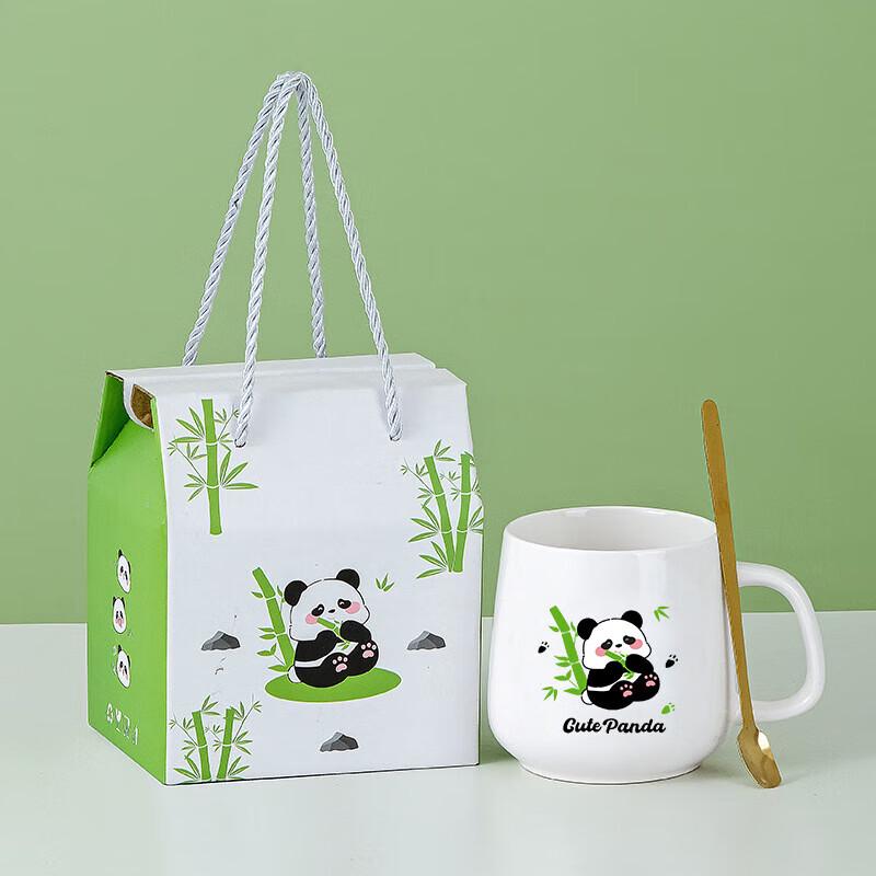 Panda Keramiktasse & Handtuch Geschenkset