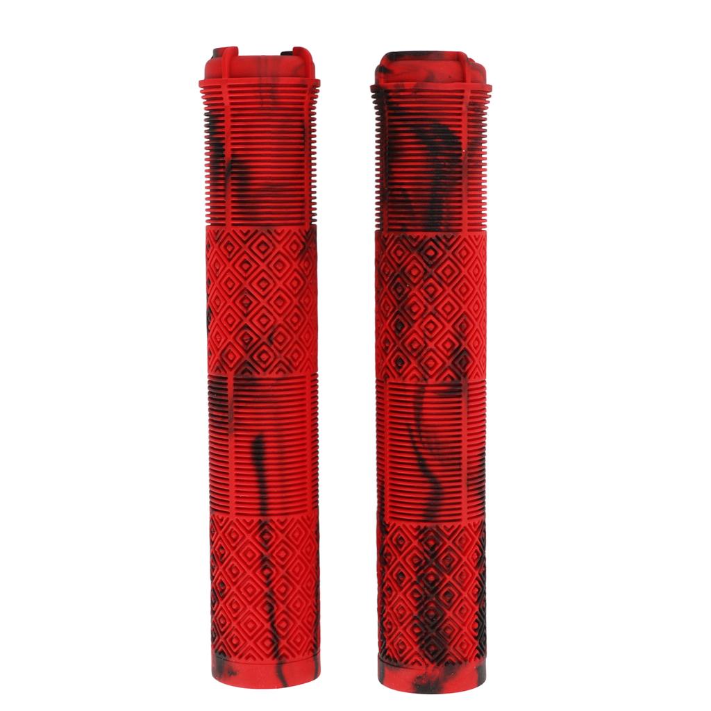 1 pár 17cm Gripy na řídítka jízdního kola TPE Guma Protiskluzové gripy na řídítka kola pro standardní 22,2 mm Červená Černá