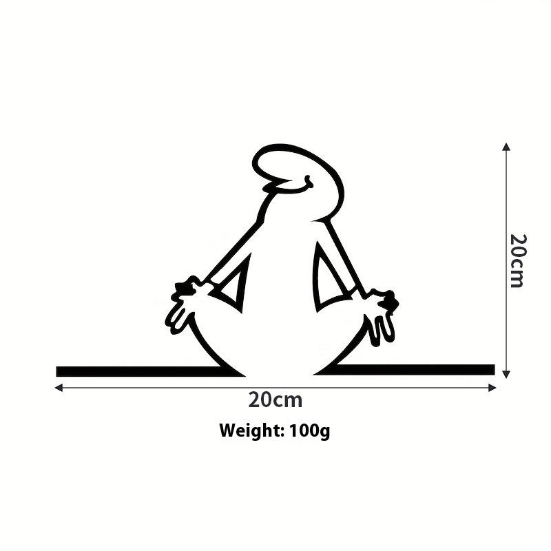 Linienfigur Modernes Metallposter für Wohnzimmer Schlafzimmer Schalteraufkleber Einfache Aufhängung