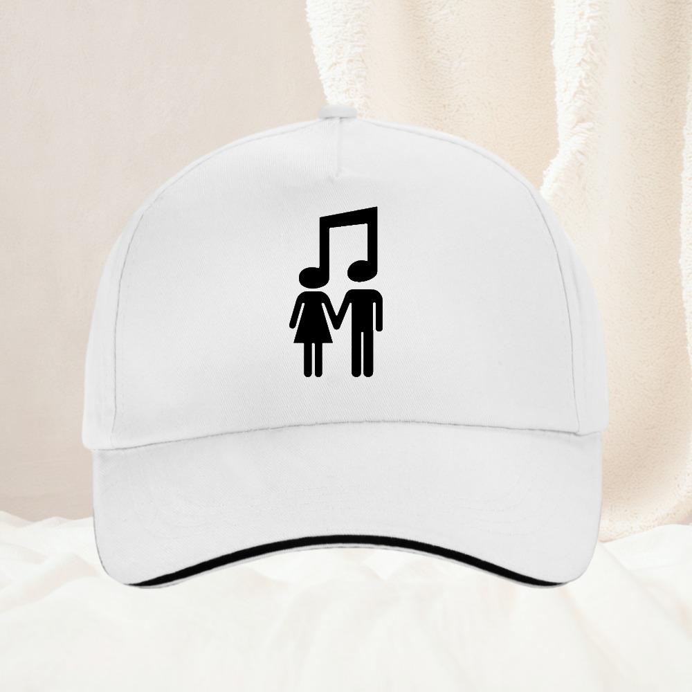 Musical Symbol Printing Baseball Caps Unisex Outdoor Adjustable Hat Casual Sunscreen Golf Caps
