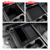 For Chevy Silverado EV 2025-2026 Center Console Storage Box Tray Double-layer Organizer Interior Accessories Tidying ABS 2PCS