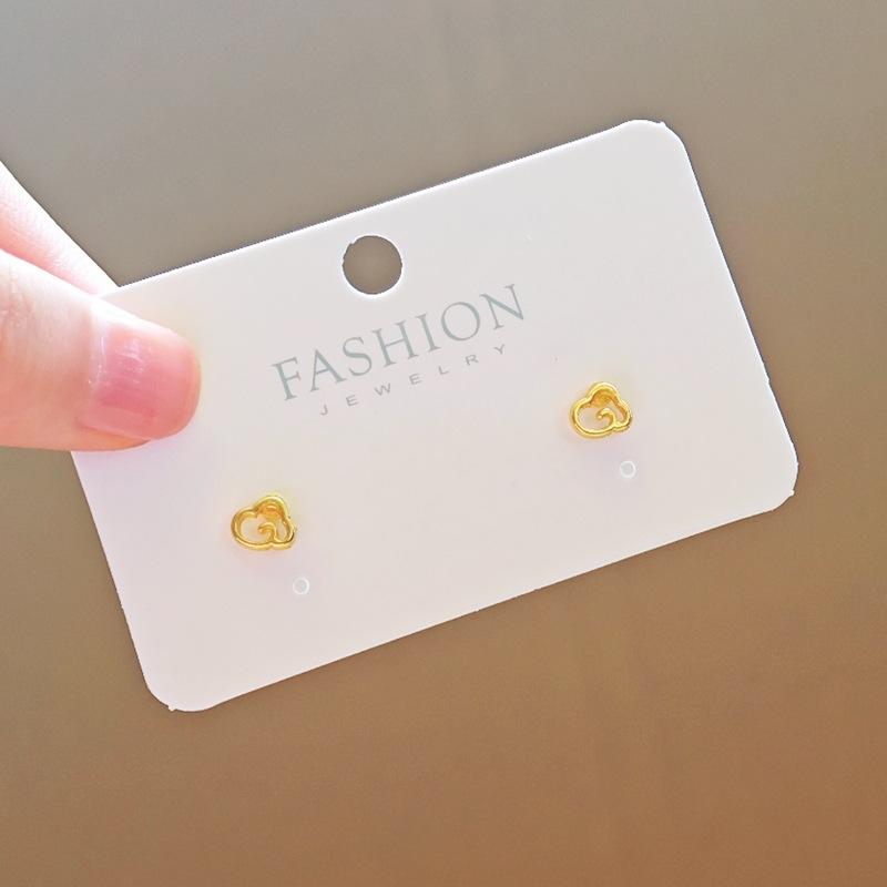 

Mini Hollow Rose Cloud Stud Earrings Female French Sweet Delicate Small Sleeping Free Earrings