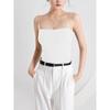 Elegant Pleated Camisole with Built-in Bra & Chest Pads - Women's Summer Outerwear
