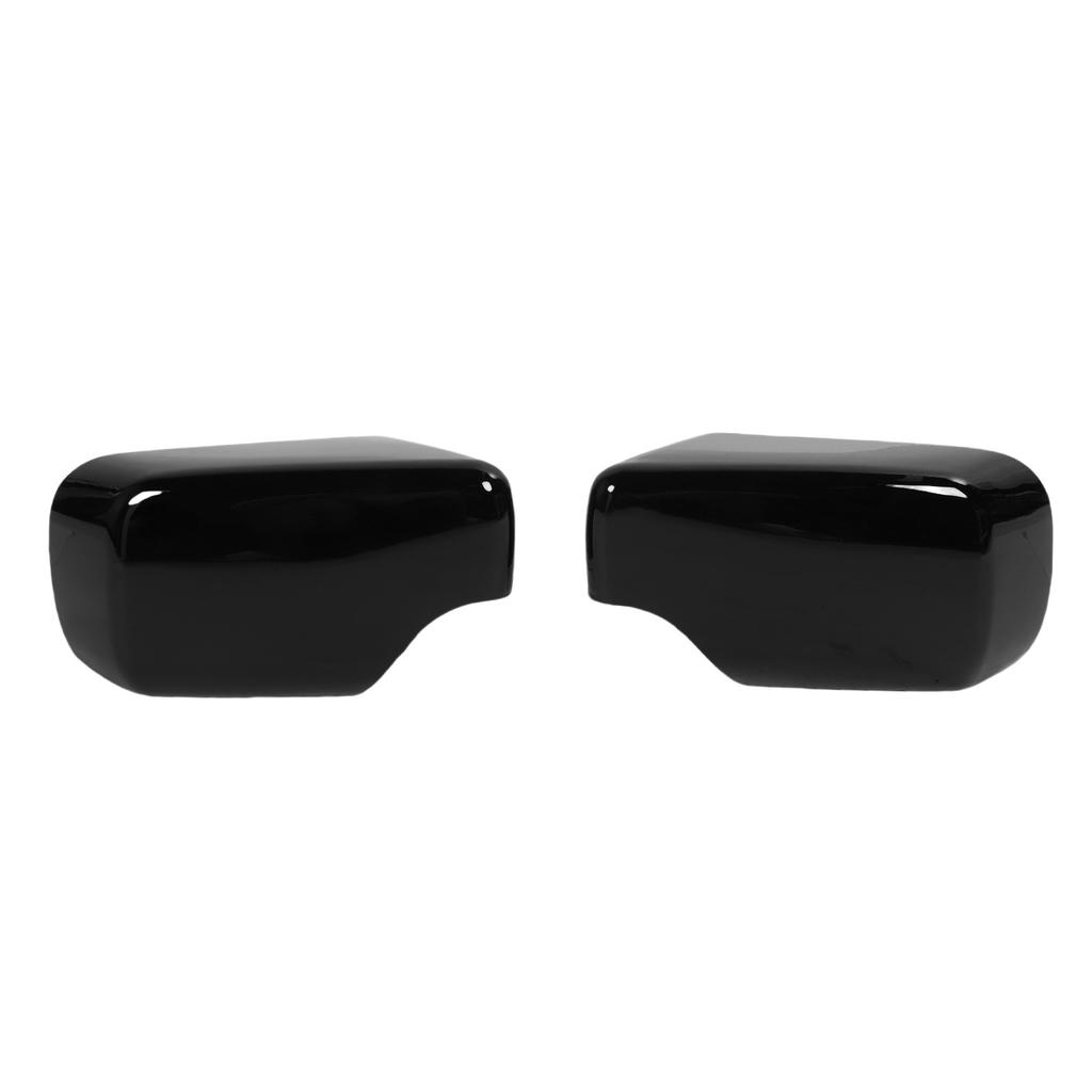 Glossy Black Mirror Cover Caps Protective ABS Left Right Side Door Rearview Mirror Covers Replacement for 3 Series E46
