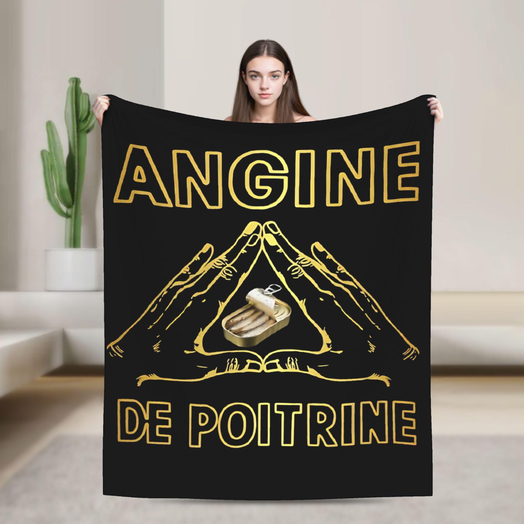 Happy Adults Toys Unisex Angine De Poitrine Band Art Fleece Throw Blanket Blankets For Sofa Bedroom Super Warm Bedding Throws,