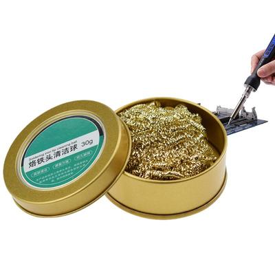 Temizleme Topu Lehim Sökme Lehim Havya Mesh Filtresi Temizleme Memesi Ucu Bakır Tel Temizleyici Top Metal Cüruf Kutusu Temiz Top