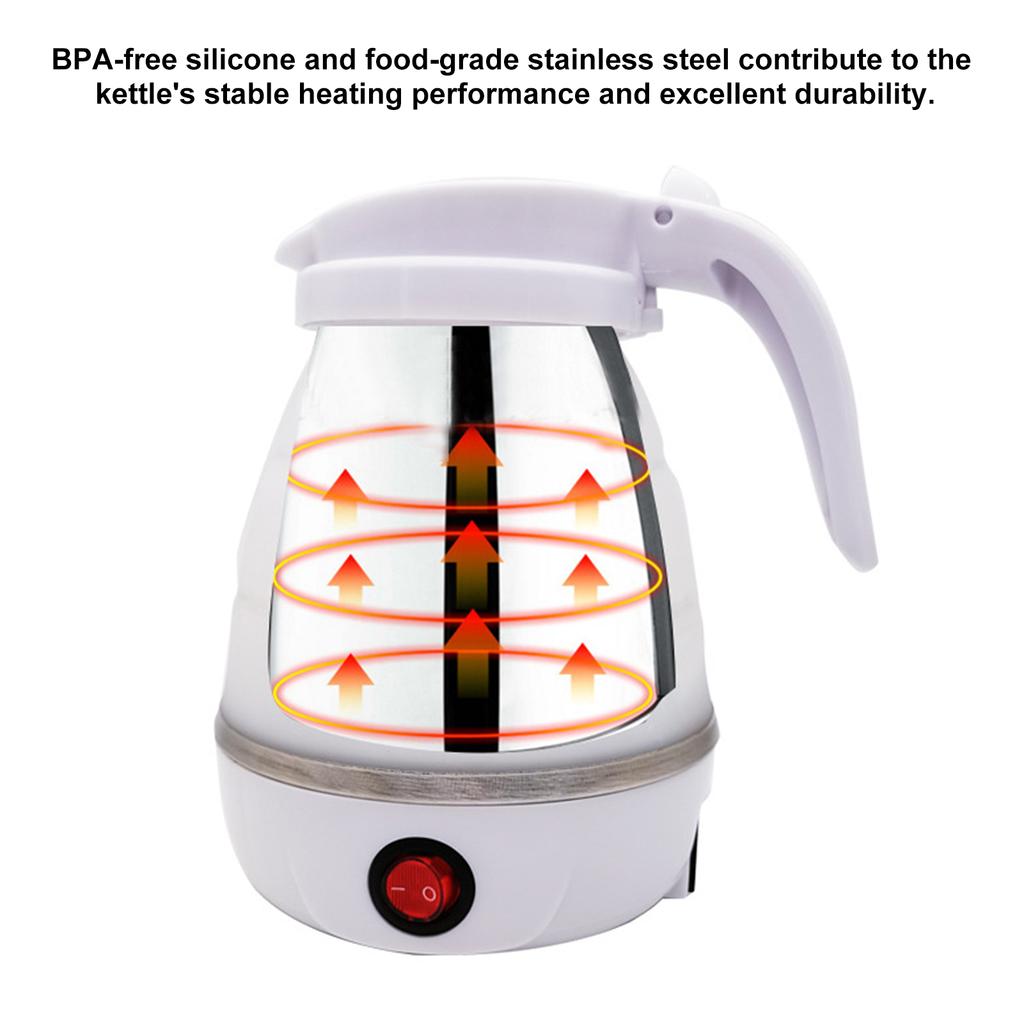 Travel Home Silikon faltbarer Wasserkocher Tragbarer automatischer Wasserkocher