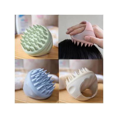 Kopfhautbürsten-Massagegerät, Sculp-Scrubber-Bürste, Weizenstroh, biologisch abbaubare Silikon-Shampoo-Bürste, Haar-Kopfhaut-Massagegerät für Haarwachstum
