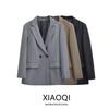 Fashion Style 2024 Fall and Winter New Women's Clothing Easiest for Match with Padded Shoulder Loose Long Sleeve Suit Coat 2753222