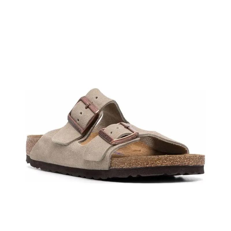 Birkenstock Arizona Unisex Comfort Versatile Wear-resistant Slide Sandals Light Brown 0951303 42