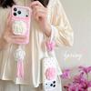 Polka Dot Rose Flower Stand Drop-Proof Case for iPhone 14/13/12, Apple 17/16/15 PROMAX